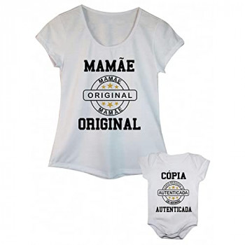 Camiseta “mãe e filha(o)”