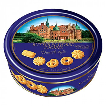 Lata de biscoitos amanteigados