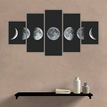 Quadro decorativo com imagem da lua