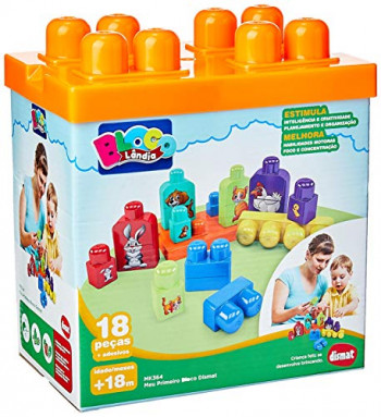 Blocos de montar com peças grandes