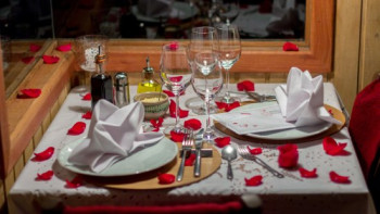 Jantar romântico em casa