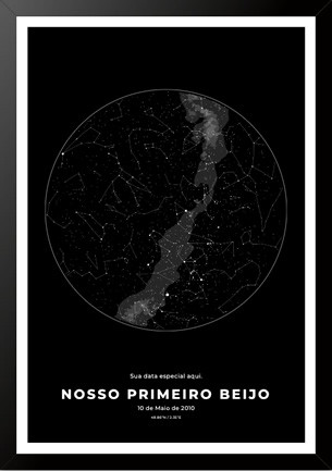 Mapa do céu personalizado