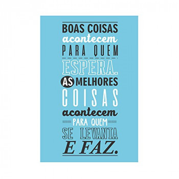 Placa decorativa com frases