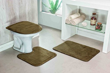 Jogo de tapetes para banheiro