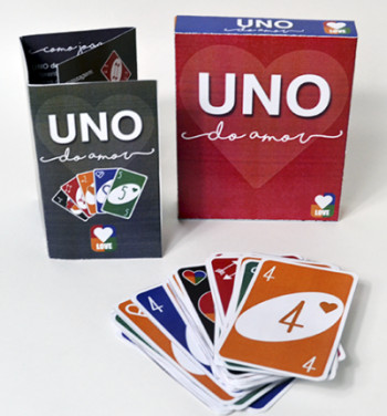 Jogo &quot;Uno do amor&quot;