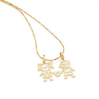 Colar com pingente de filho(a)