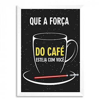 Placa decorativa “a força do café”