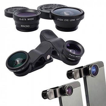 Kit de lentes para a câmera do celular