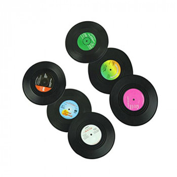 Porta-copos de discos de vinil