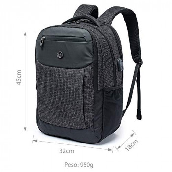 Mochila com saída para fone de ouvido